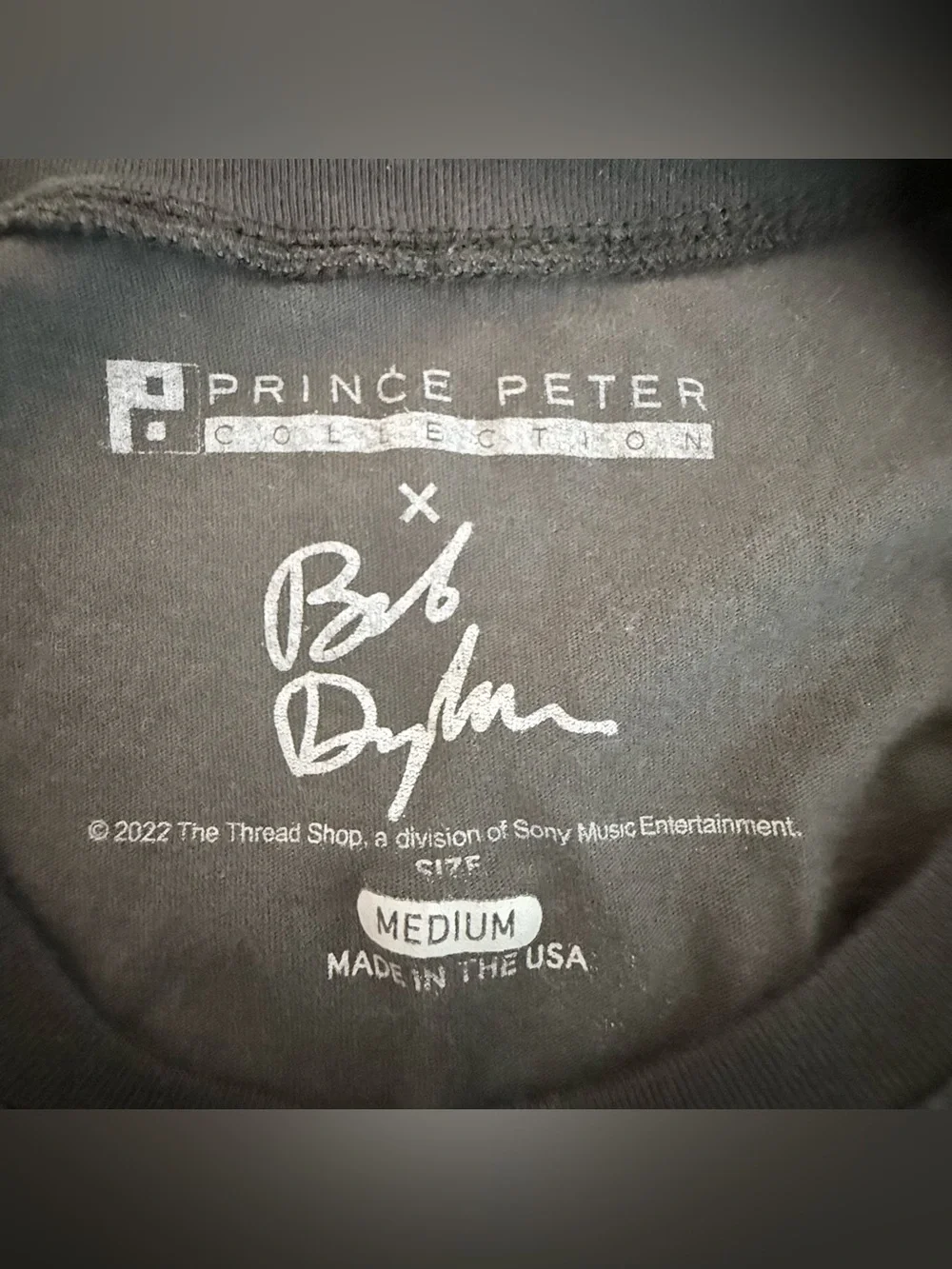 Prince Peter Collection Bob Dylan Forest Hill Graphic Cropped Tee Size Medium
